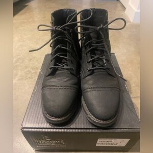 Thursday Boot Company Men’s Captain Lace Up Boot - Size 9 - Black Matte